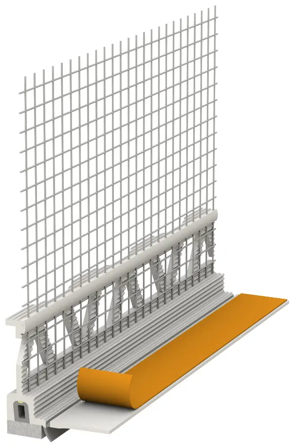 Priključni profil 3D Mini 10mm WDVS mrežica i brtva 2,4m/štg 25štg/kart 40kart/pal, Z1124LO