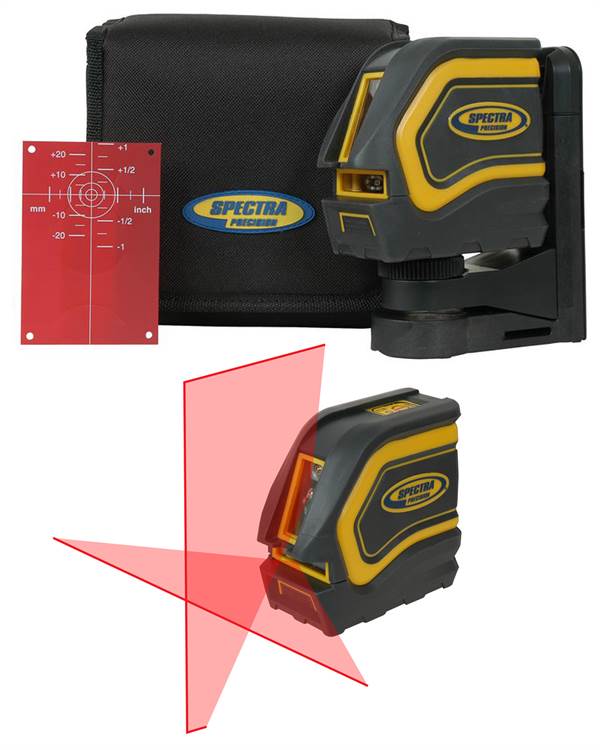 Križni linijski laser SPECTRA LT20 s magnetnim držačem, ciljnom metom, u torbici, Z1200200