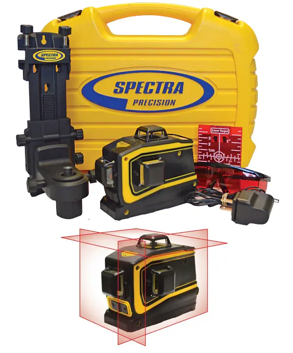 =81= Linijski laser SPECTRA LT56 3-razine s punjačem, ciljnom metom, naočalama u kovčegu, Z120056