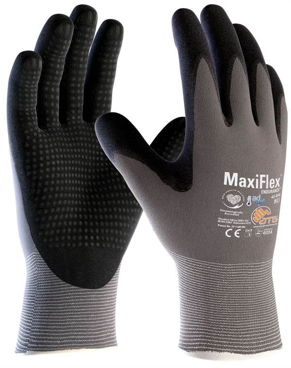 Radne rukavice AD-APT® MAXIFLEX® ENDURANCE 42-844, sivo/crne, EN 388, vel. 10, Z133510