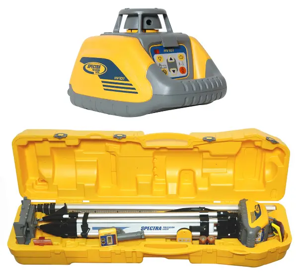 Rotacioni laser-set SPECTRA HV 101 sa stativom, mjernom letvom i prijemnikom u koferu, Z140201