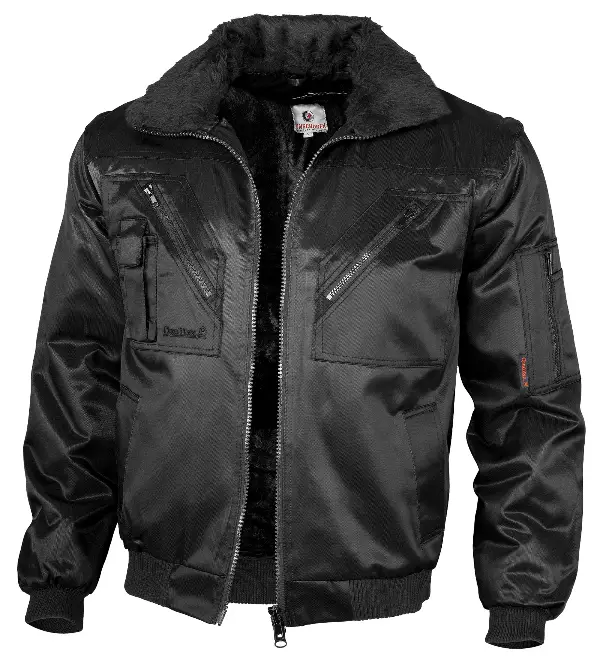 Pilotska jakna QUALITEX crna, 265g/m², vel. XXL, Z23618XXL