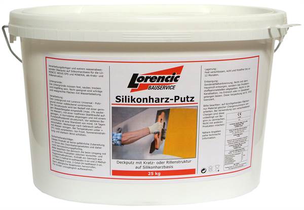 Silikonska žbuka Rille 3,0mm, u boji, potro. 3,6kg/m², 25kg/kanta, 32kanta/pal, Z2517325LO