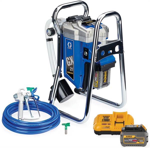 =81= Airless uređaj za prskanje GX 21 s 2x54V FLEXVOLT 6,0Ah baterije, pištolj za prskanje, Z25T967