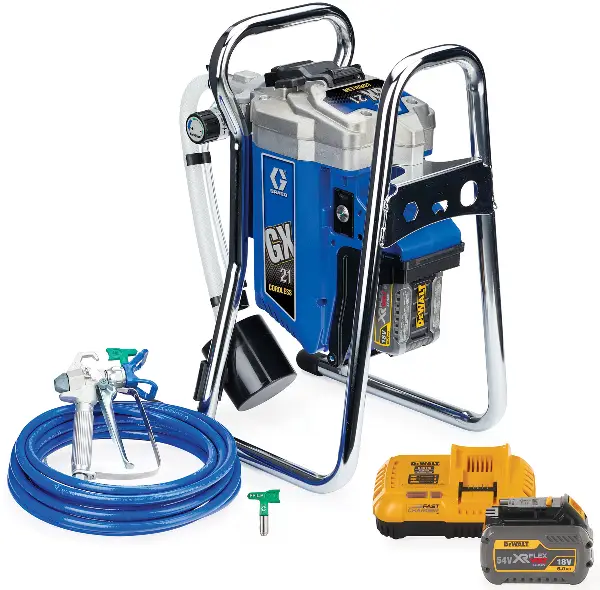 =81= Airless uređaj za prskanje GX 21 s 2x54V FLEXVOLT 6,0Ah baterije, pištolj za prskanje, Z25T967