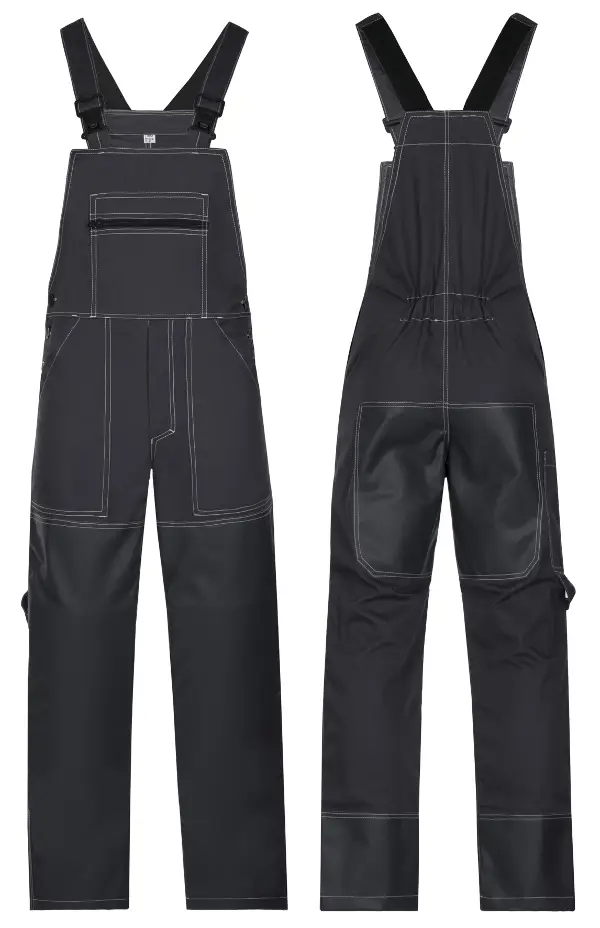 Keramičarske hlače s naramenicama, sive, vel. 48, Z31112148