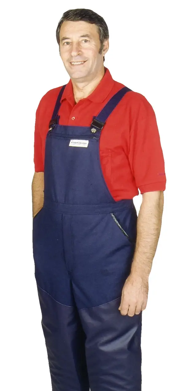 Keramičarske hlače s naramenicama, plave, vel. 52, Z31112152B