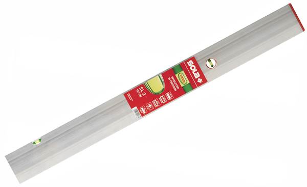 Letva za glazure s libelom SL 2 SOLA 200cm, Z370202