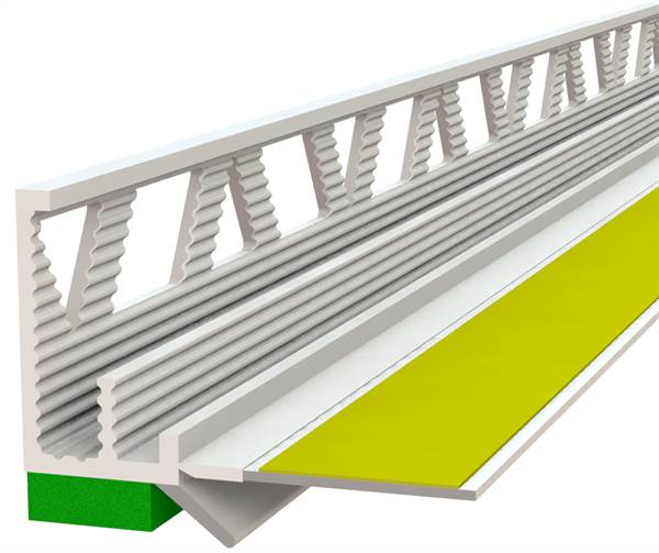 Letvica za žbukanje i zaštitu 10mm, vanjska ZELENA, DL,ES, 2,5m/štg 60štg/kart 21kart/pal, Z3772250LO