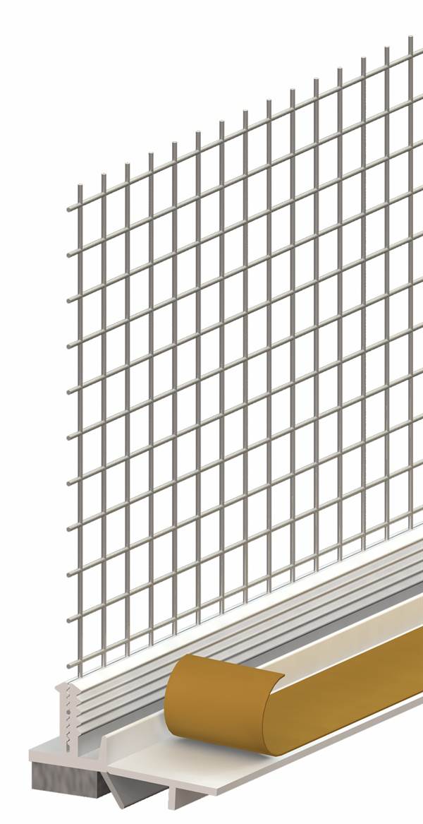 Letvica za žbukanje i zaštitu 10mm, s mrežicom,DL, 1,4m/štg 60štg/kart 21kart/pal, Z3798140LO