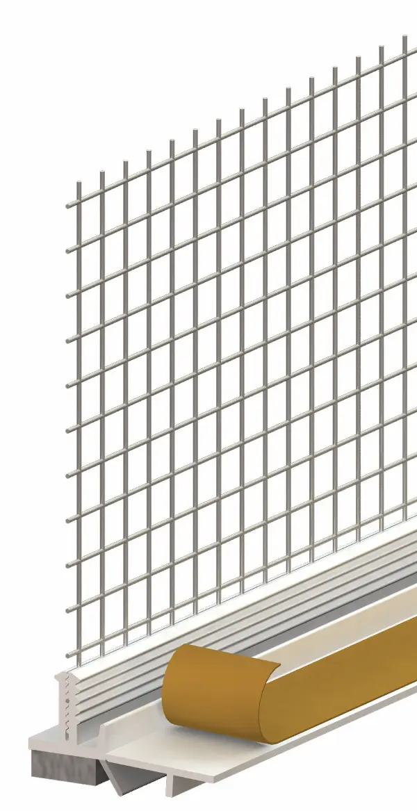 Letvica za žbukanje i zaštitu 10mm, s mrežicom,DL, 1,4m/štg 60štg/kart 21kart/pal, Z3798140LO