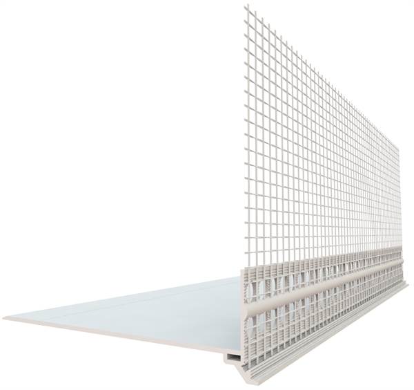 Sokl/priključni profil PVC 100mm 2,0m/štg 10štg/kart 30kart/pal, Z4210000014