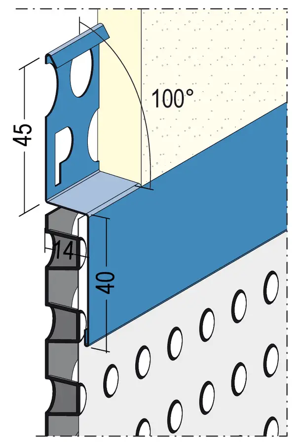 Završni profil čepaste folije 2768 vanjski 2,50m/štg 10štg/bunt 100bunt/pal, Z42768250