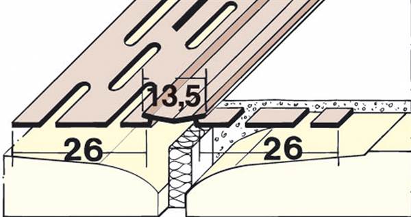 Profil za gibljive fuge 3750 PVC 75m/rola 1rola/kart 120kart/pal, Z43750