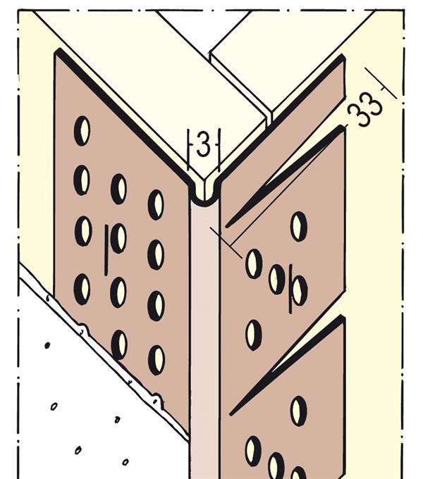 Kutni profil PVC 3767 3m/štanga, 20štangi/karton 182kart/pal, Z43767300