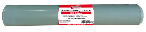 Vreće za veliki otpad 550x1000mm / 0,16mm zapremnina cca. 60l 10kom/rola, Z45550-10LO