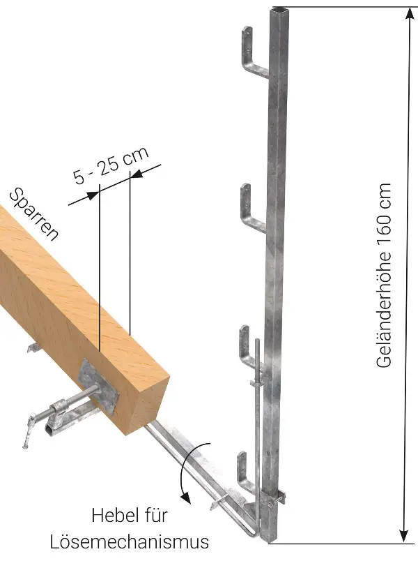 Zaštitna ograda pocinčana, visina 160cm, Z4811890V
