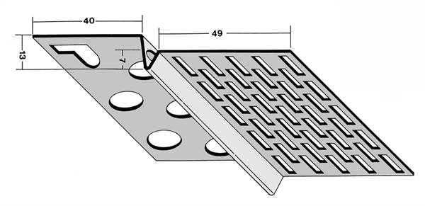 Ventilacijski profil 9224 13mm 2,50m/štanga, 20štangi/bunt 70bunt/pal, Z49224250