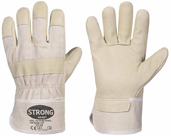 Radne rukavice PAWA žute, svinjska koža, podstavljene WP 301 CH 0174, vel.10,5, Z502