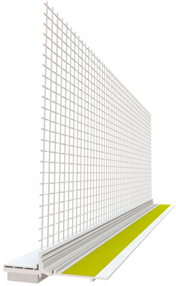 Letvica za žbukanje i zaštitu s mrežicom 8x8mm 2,4m/štg, 25štg/kart, 40kart/pal, Z524