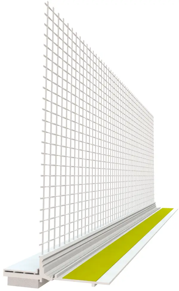 Letvica za žbukanje i zaštitu s mrežicom 8x8mm 2,4m/štg, 25štg/kart, 40kart/pal, Z524