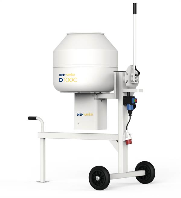 Miješalica s izvrtnim bubnjem DIEM D100C "Allround" 230/400V/0,75kW 160l 27 O/min s faznim izmjenjivačem 101kg,...