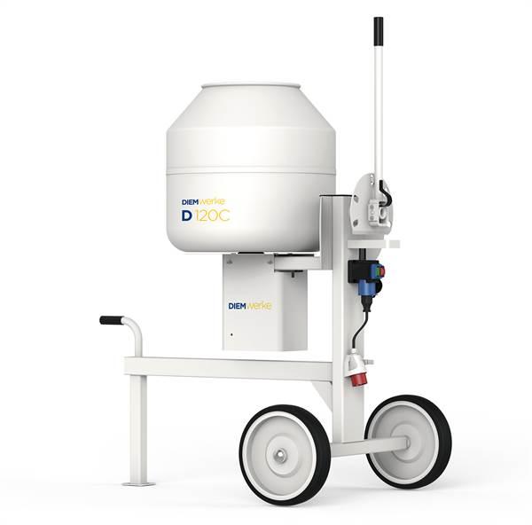 Miješalica s izvrtnim bubnjem DIEM D120C "Allround" 230/400V/0,75kW 180l 27 O/min s faznim izmjenjivačem 151kg,...