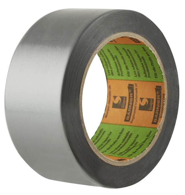 Zaštitna traka PVC BARNIER® srebrna 50mm x 33m, 36rola/kart, Ne odgovaramo za svježe nanesenu boju!, Z609650