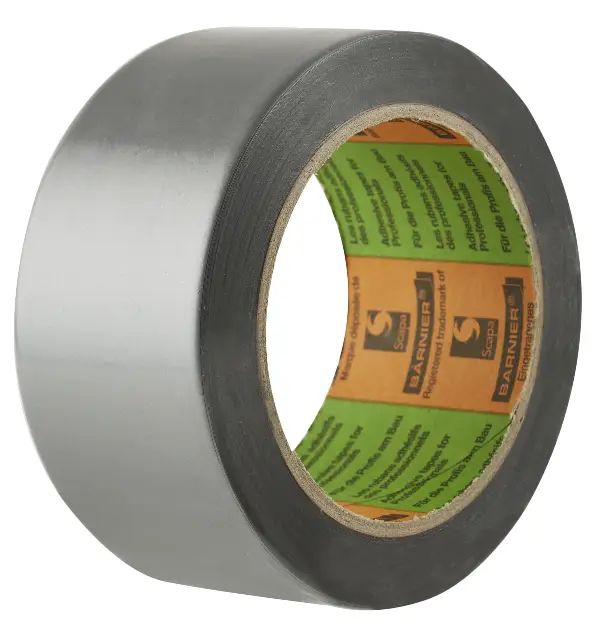 Zaštitna traka PVC BARNIER® srebrna 50mm x 33m, 36rola/kart, Ne odgovaramo za svježe nanesenu boju!, Z609650