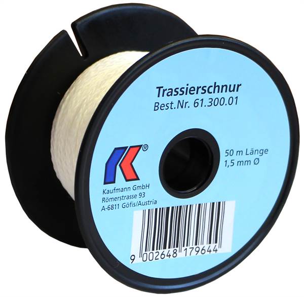 Konac za trasiranje bijeli 1,5mm 50m/rola, 12kom/karton, Z6130001