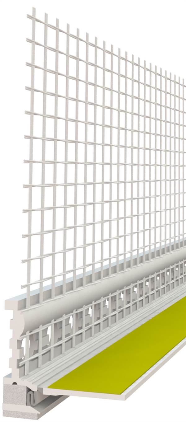 Priključni profil 3D Membran 6mm RENO WDVS mrežica 2,4m/štg 25štg/kart 40kart/pal, Z6470240LO