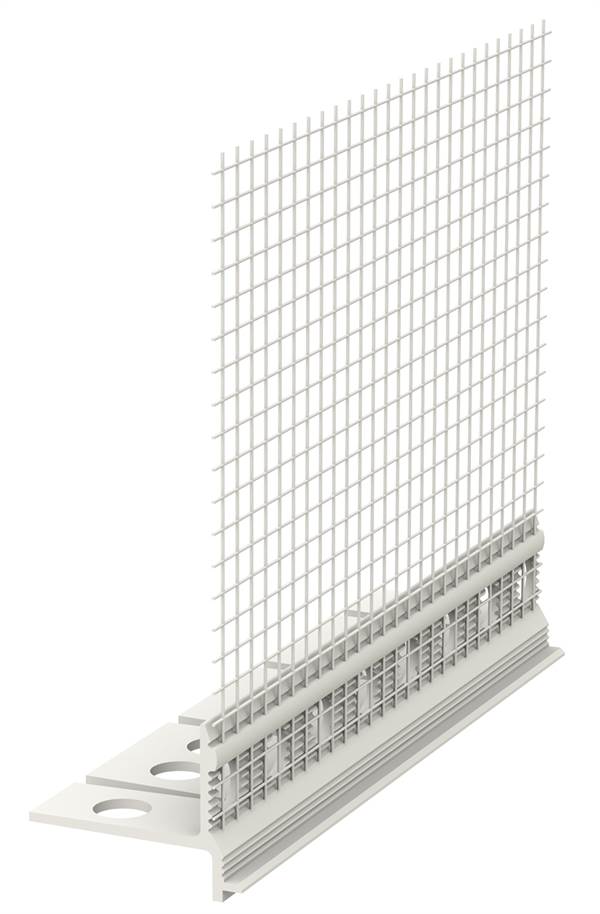 Okapni profil PVC za lukove s WDVS-mrežicom 2,5m/štanga 25štangi=62,5m/karton, Z6485302R250LO