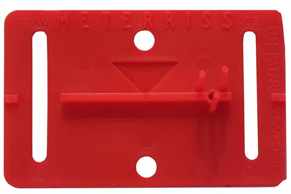 Pločica za izmjere RS21R crvena samoljepljiva s kistom, 200kom/paket, Z700021RS