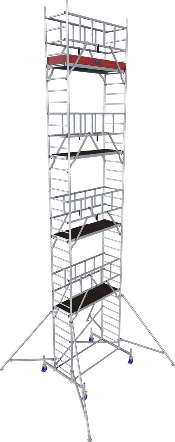 Alu pokretna skela KRAUSE® MONTO® PROTEC® širina 2,00x0,60m, RV= 10,30m, Z940179