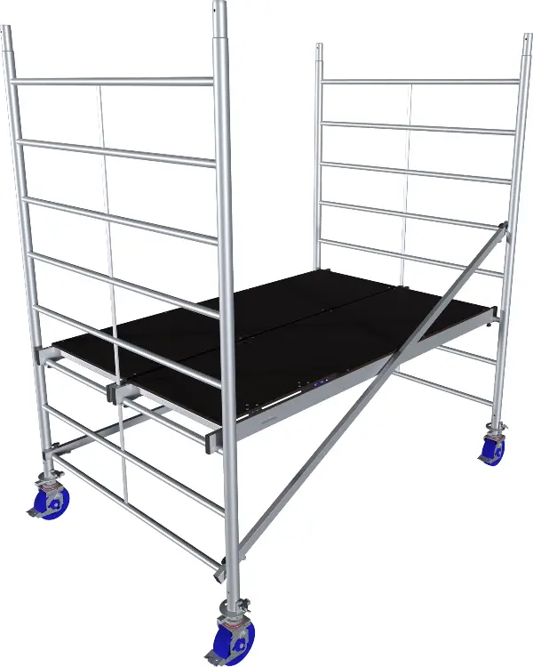 Alu pokretna skela KRAUSE® MONTO® PROTEC® XXL širina 2,00x1,20m, RV=2,90m, Z945105