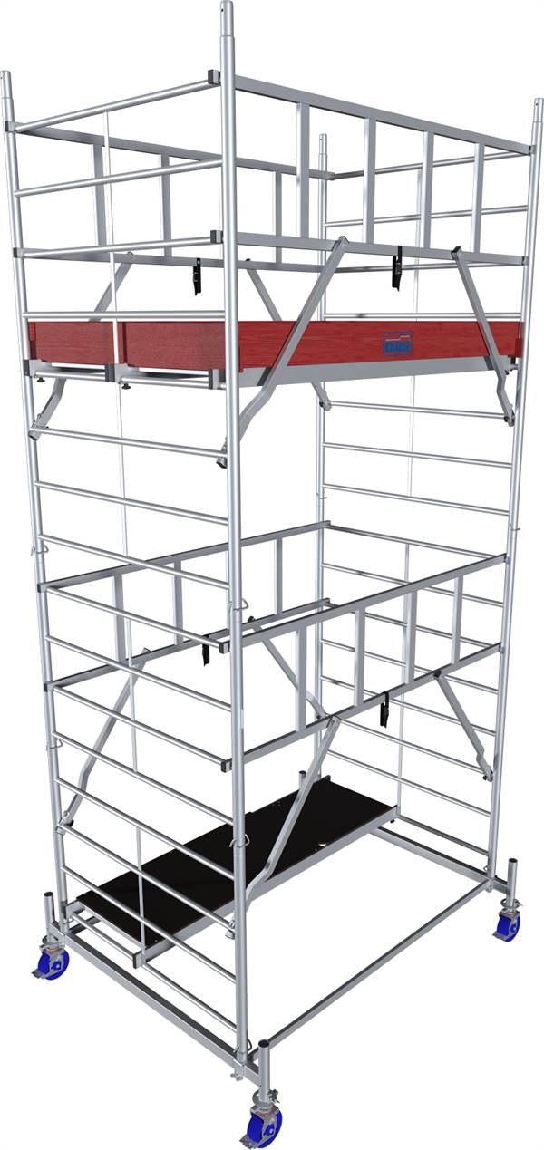 Alu pokretna skela KRAUSE® MONTO® PROTEC® XXL širina 2,00x1,20m, RV= 5,30m, Z945129