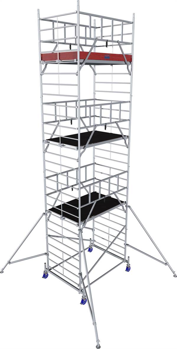 Alu pokretna skela KRAUSE® MONTO® PROTEC® XXL širina 2,00x1,20m, RV= 8,30m, Z945150