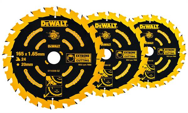 List pile-set EXTREME DEWALT®, 3kom DT10304 190x30mm Z24, za kružnu pilu DWE575K, ZDT10399-QZ