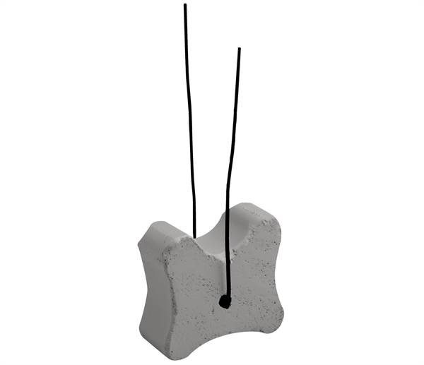 Razmaknica sa žicom 35/40/50mm širina 25mm 250kom/vreća, 40vreća/paleta, ZFBEKD35