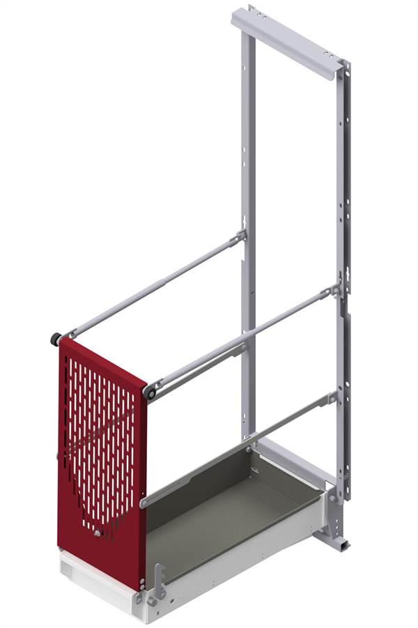 Montažni mostić GEDA za podnicu, preklopna platforma za montažu bez skele, ZG1197