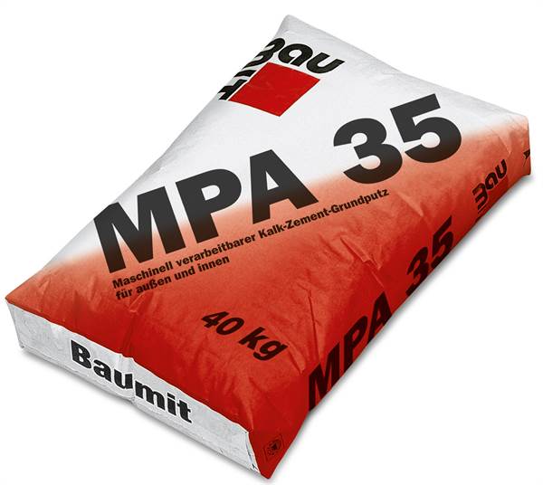 BAUMIT MPA 35 vapneno cementna strojna žbuka, 25kg/vreća 54vreće/paleta, ZH200C180