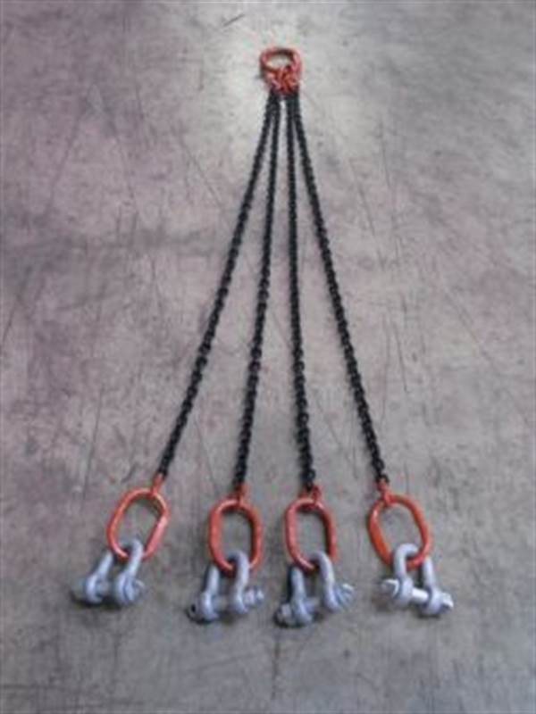 Lanac za dizalicu 4-djelni 1,6m, p=7mm, nosivost 2000kg za 10731 viseće radno postolje, ZKG107303