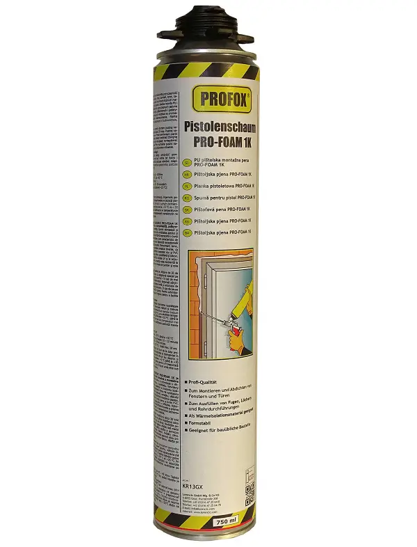 =§= Pištoljska pjena PRO-FOAM 1K 750ml 12kom/karton 70karton/paleta, ZKR13GX