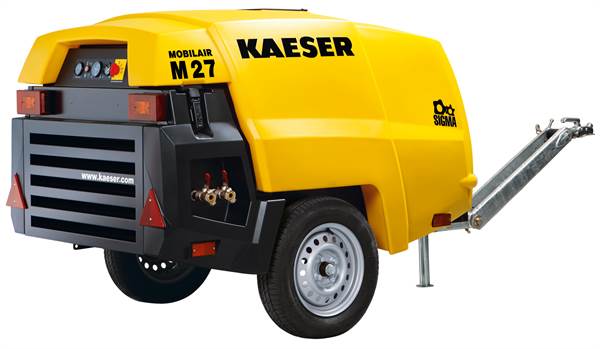 Kompresor KAESER SET M27PE 2,6m³, 7,0bar, nezakočen, s mazalicom za alat, ZM27PE-SET