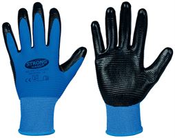 Radne rukavice PROFILGRIP STRONGHAND®, plave, EN388, vel. 9, 120pari/kart, Z058209