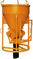 Silos za beton 1016.10, 750l cilindrično-konični oblik s polugom, Z10640