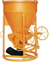 Silos za beton 1016H.13, 1250l cilindrično-konični oblik s okretnim kolom, Z10870