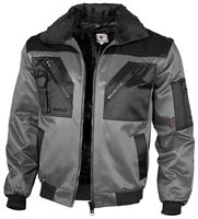 Pilotska jakna QUALITEX sivo/crna, 265g/m², vel. XL, Z23621XL