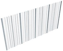 Metalna rešetka - nosač žbuke 2,5x0,6m=1,50m²/ploča visina žlijeba 4mm, 20ploča/bunt, Z3299001LO