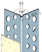 Alu kutnik 135° 23x23mm, 3m/štanga, 50štangi/bunt, 25karton/paleta, Z40433